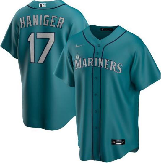 Mariners 17 Mitch Haniger Green 2020 Nike Cool Base Jersey