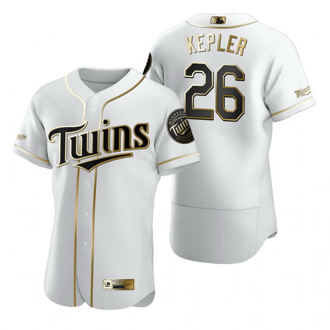 Minnesota Twins 26 Max Kepler White Nike Mens Authentic Golden E