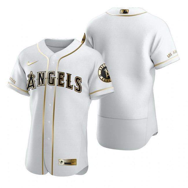Los Angeles Angels Blank White Nike Mens Authentic Golden Editio