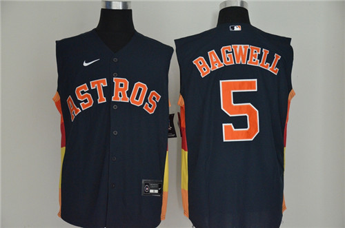 Astros 5 Jeff Bagwell Navy Nike Cool Base Sleeveless Jersey