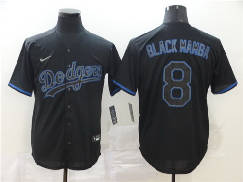 Dodgers 8 Manny Machado Black Shadow 2020 Nike Cool Base Jersey