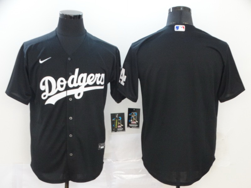 Dodgers Blank Black 2020 Nike Cool Base Jersey