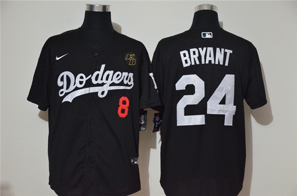 Dodgers 24 Kobe Bryant Black 2020 Nike KB Cool Base Jersey