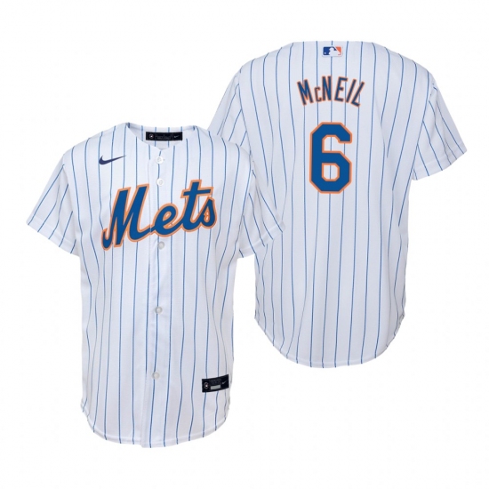 Mens Nike New York Mets 6 Jeff McNeil White Home Stitched Baseball Jersey