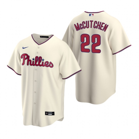 Mens Nike Philadelphia Phillies 22 Andrew McCutchen Cream Altern