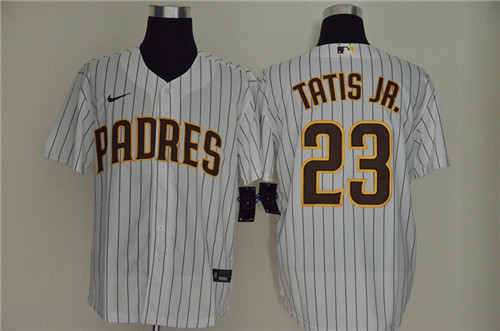 Padres 23 Fernando Tatis Jr  White Nike Cool Base Sleeveless Jersey