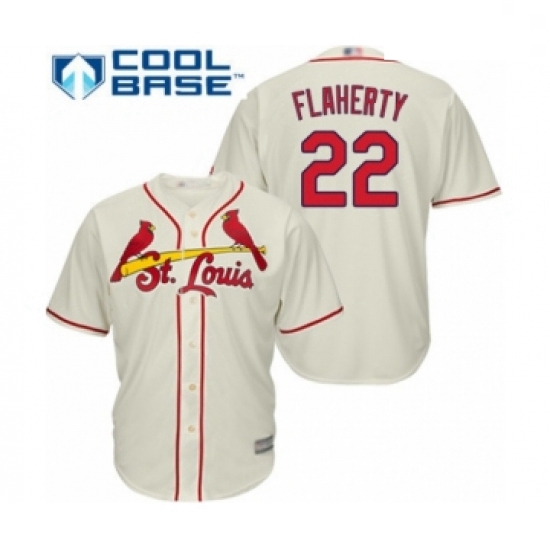 Youth St. Louis Cardinals #22 Jack Flaherty Authentic Cream Alternate Cool Base Baseball Player Jers