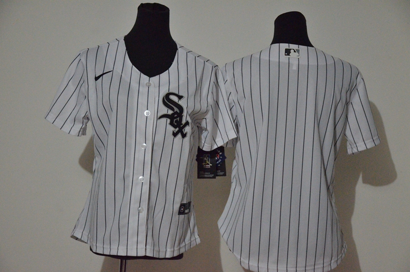 Women White Sox Blank White Women Cool Base Jersey