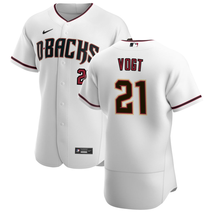 Men Arizona Diamondbacks 21 Stephen Vogt Men Nike White Crimson 