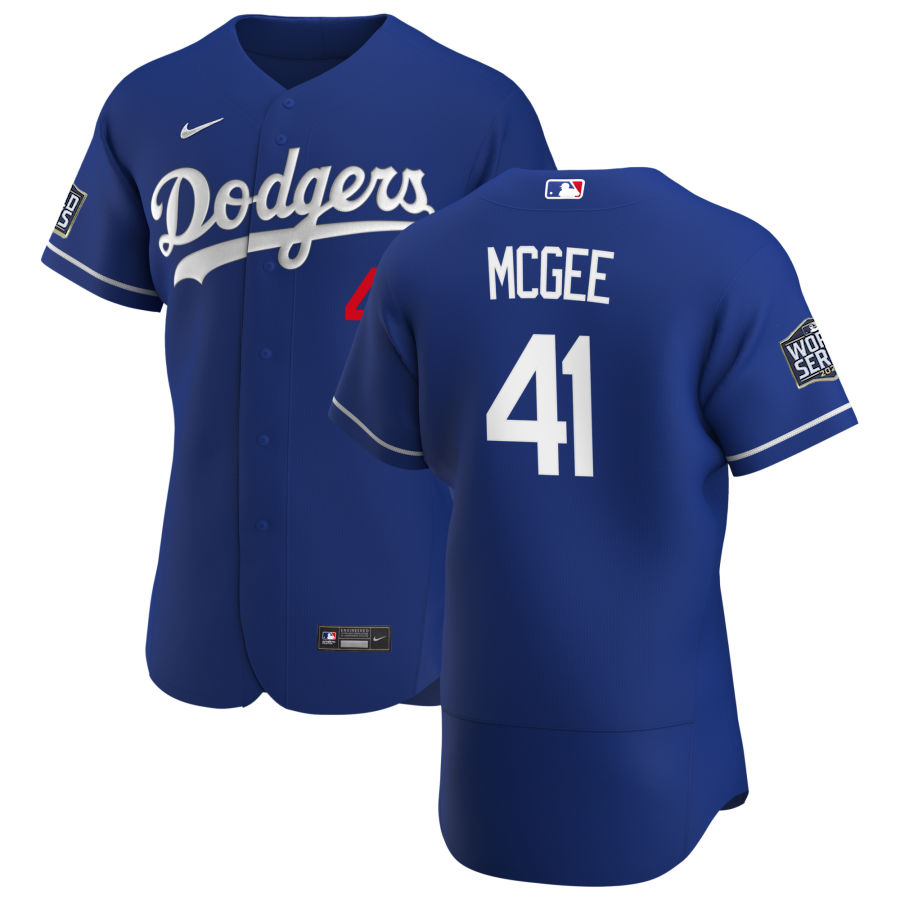Men Los Angeles Dodgers 41 Jake McGee Men Nike Royal Alternate 2