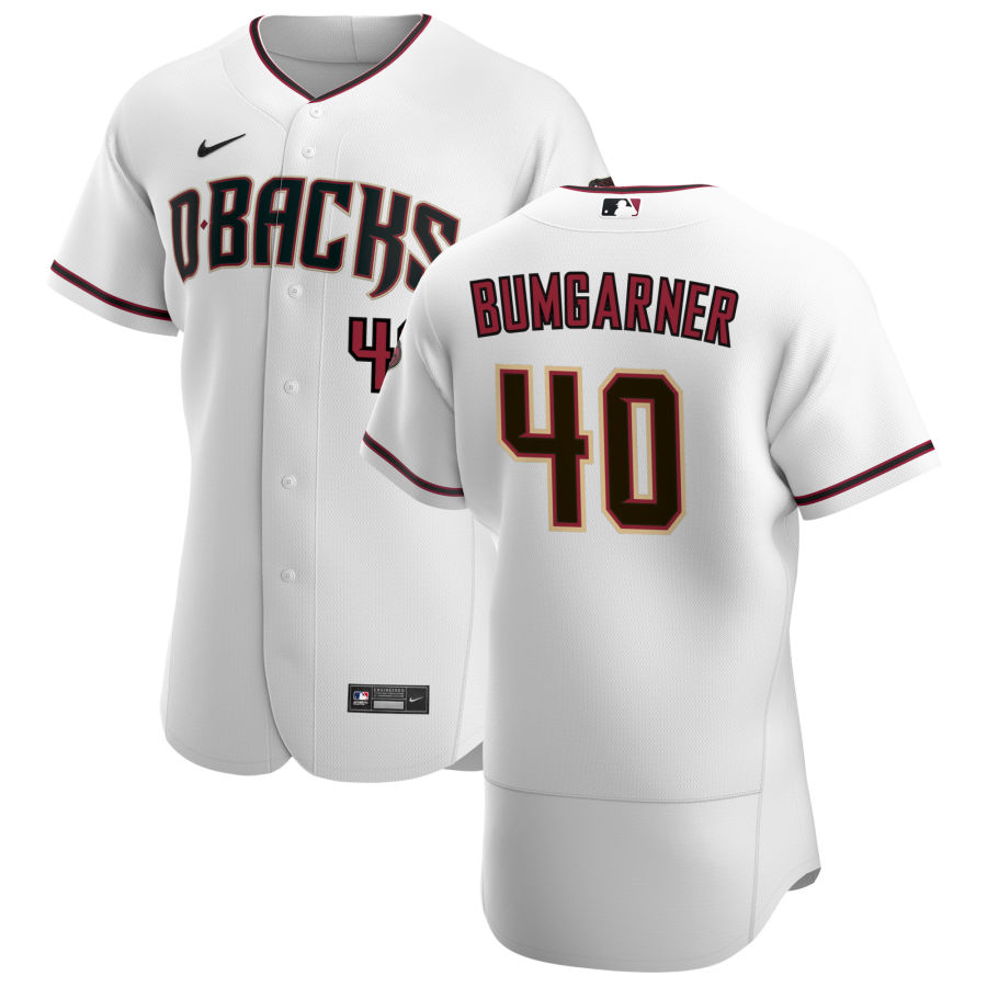 Men Arizona Diamondbacks 40 Madison Bumgarner Men Nike White Cri