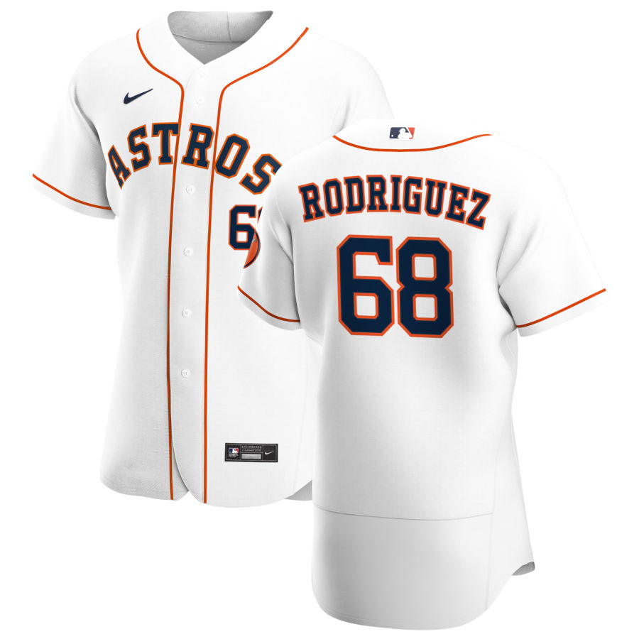 Men Houston Astros 68 Nivaldo Rodriguez Men Nike White Home 2020