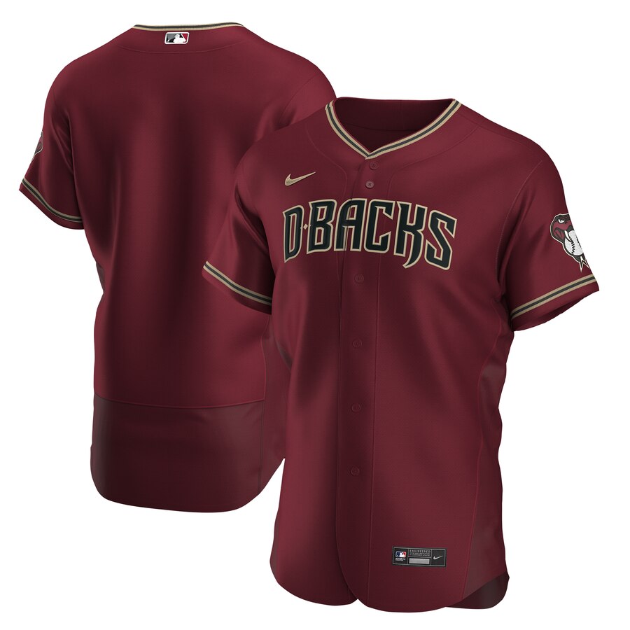 Men Arizona Diamondbacks Men Nike Crimson Flex Base Alternate Team MLB Jersey