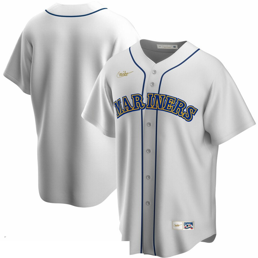 Men Seattle Mariners Nike Home Cooperstown Collection Team MLB Jersey White