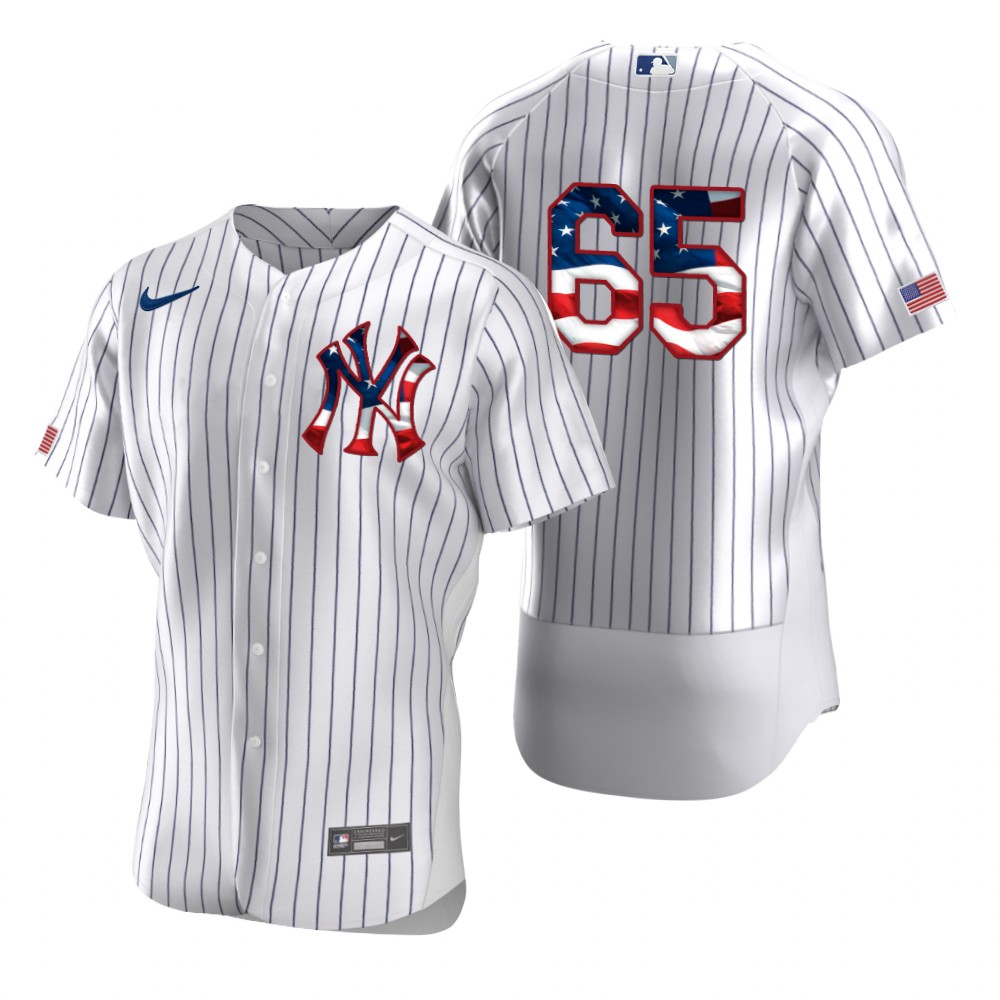 Men New York Yankees 65 James Paxton Men Nike White Fluttering USA Flag Limited Edition Flex Base ML