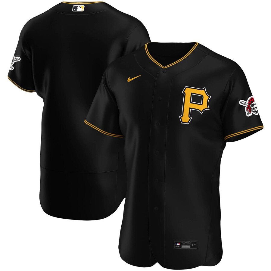 Men Pittsburgh Pirates Men Nike Black Alternate 2020 Flex Base L