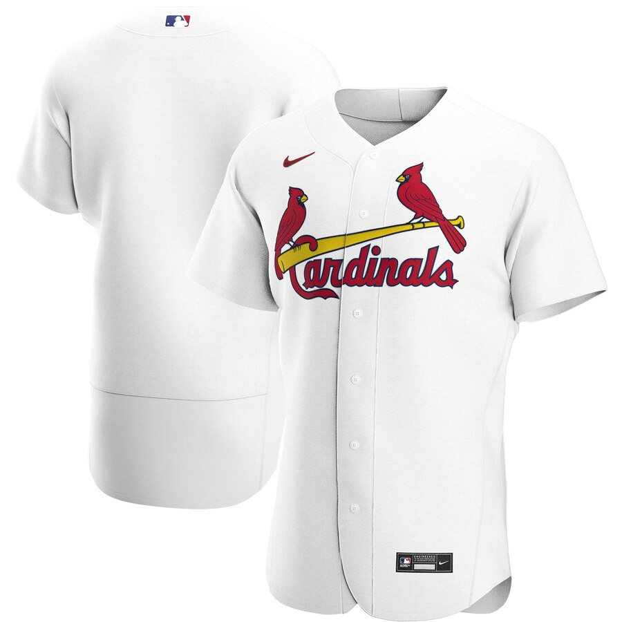 Men St  Louis St.Louis Cardinals Men Nike White Home 2020 Flex B