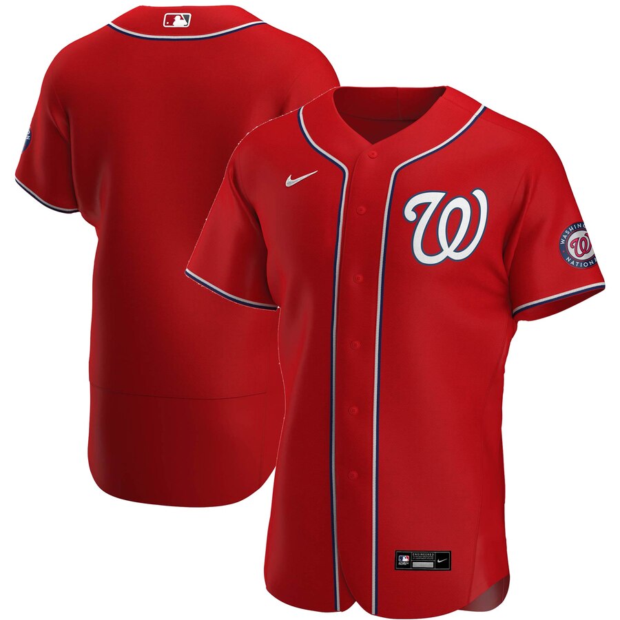 Men Washington Nationals Men Nike Red Alternate 2020 Flex Base T