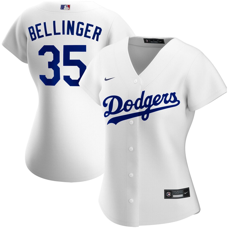 Los Angeles Dodgers 35 Cody Bellinger Nike Women Home 2020 MLB P