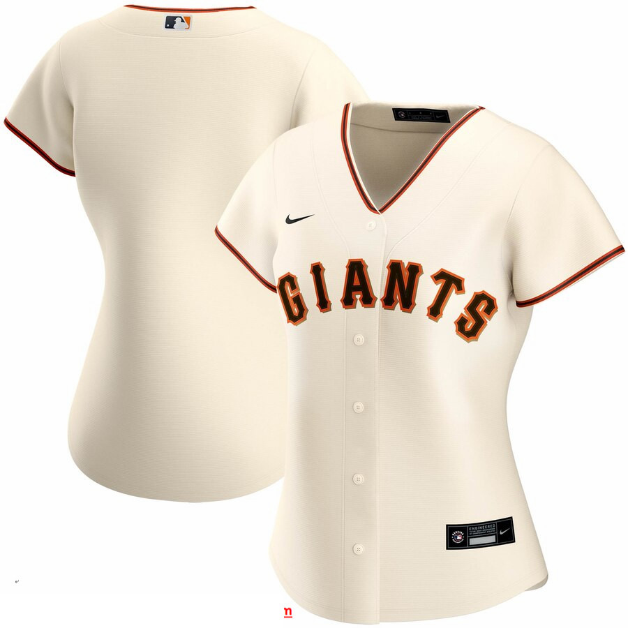 San Francisco New York Giants Nike Women Home 2020 MLB Team Jersey Cream