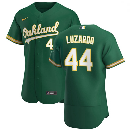 Oakland Athletics 44 Jesus Luzardo Men Nike Kelly Green Alternat