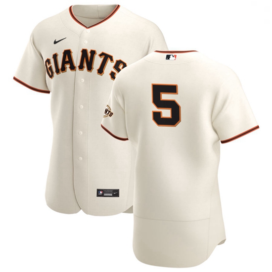 San Francisco Giants 5 Mike Yastrzemski Men Nike Cream Home 2020