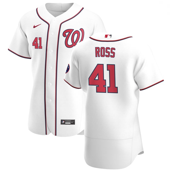 Washington Nationals 41 Joe Ross Men Nike White Home 2020 Authentic Player MLB Jersey