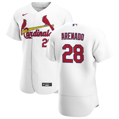 Youth St. Louis Cardinals Nolan Arenado White Jersey Home Flex B