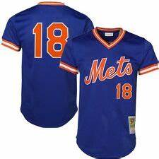 Men New York Mets Authentic Style Vintage Mesh Batting Jersey Da