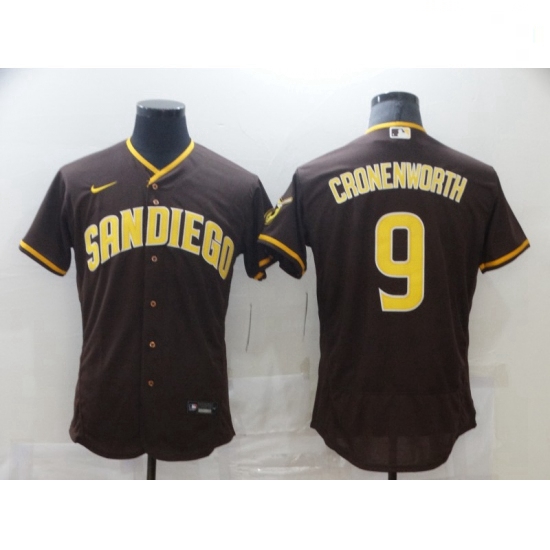 Youth Nike San Diego Padres 9 Jake Cronenworth Brown 2021 Road Player Jersey