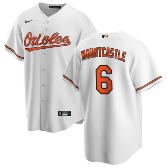 Men Baltimore Orioles 6 Ryan Mountcastle Coolbase White Jersey