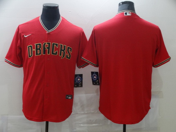 Men Nike Arizona Diamondbacks Red  Blank Coolbase Jersey