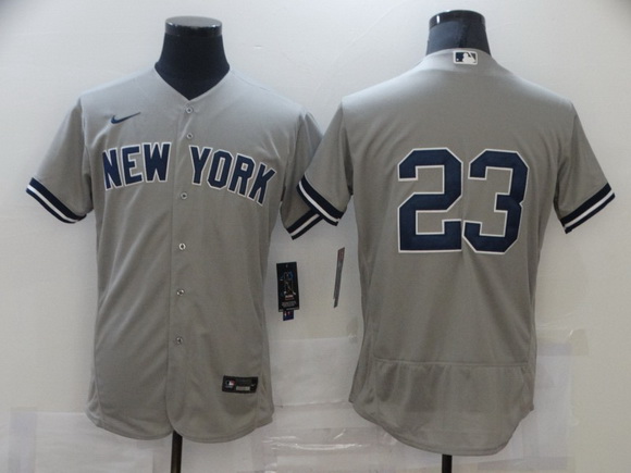 Men Nike New York Yankees 23 Don Mattingly Gray MLB Jersey