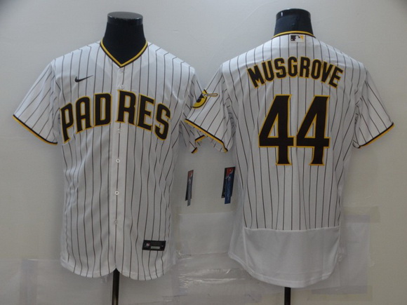 Men Nike San Diego Padres 44 Musgrove Tan white Authentic Alternate Player Jersey