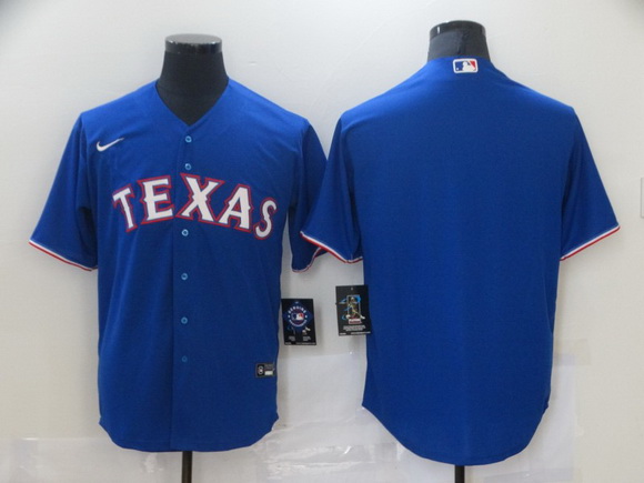 Men Nike Texas Rangers Blue Blank Cool base Jersey