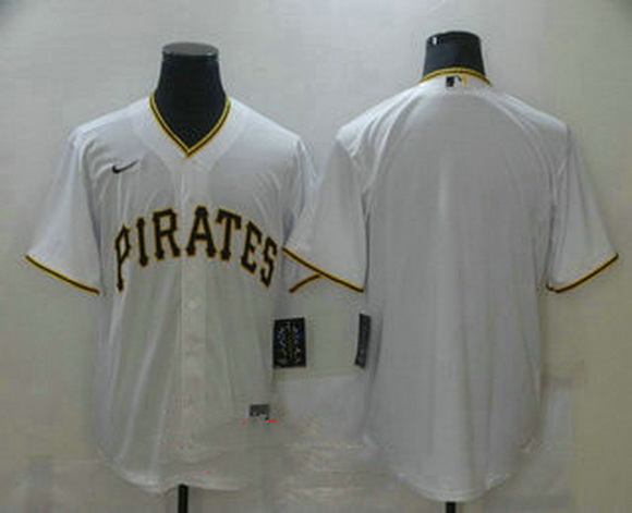 Men Pittsburgh Pirates Blank White Stitched MLB Cool Base Nike Jersey