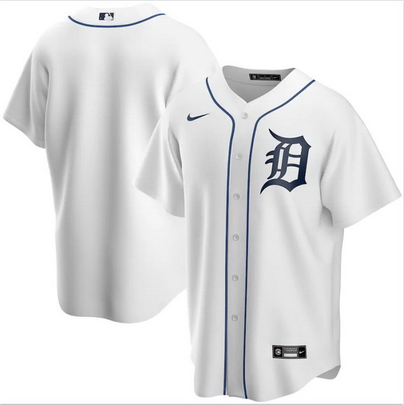 Men Detroit Tigers Nike White Blank Jersey