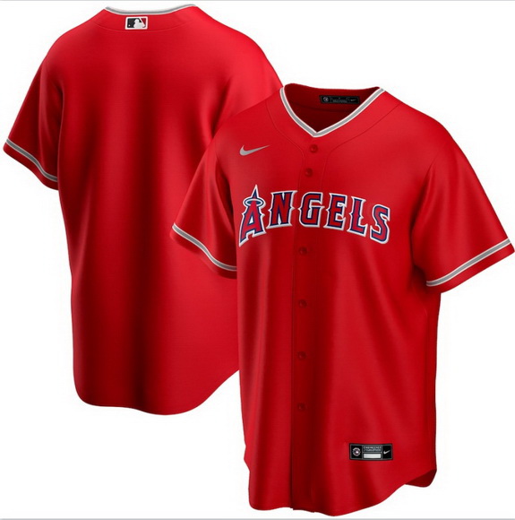 Men Los Angeles Angels Nike Red Blank Jersey