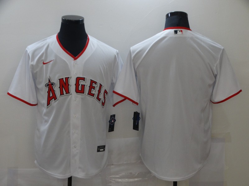 Men Los Angeles Angels Nike White Blank Jersey II