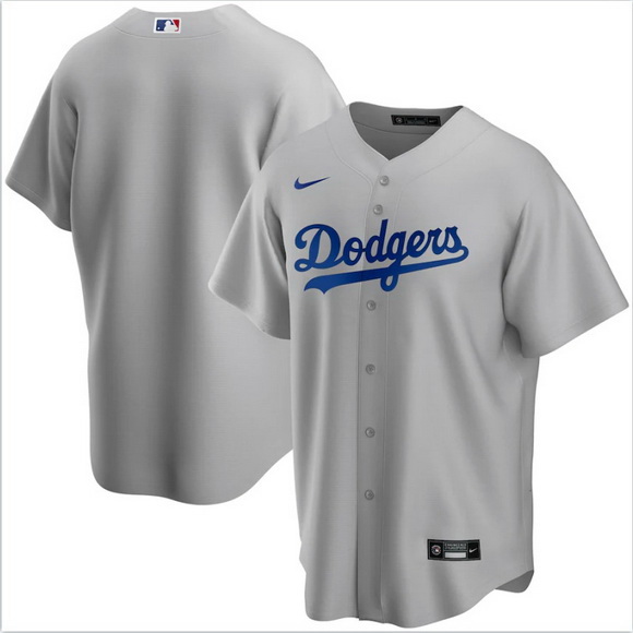 Men Los Angeles Dodgers Nike Gray Blank Jersey