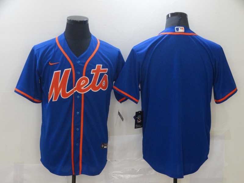 Men New York Mets Nike Blue Blank Jersey II