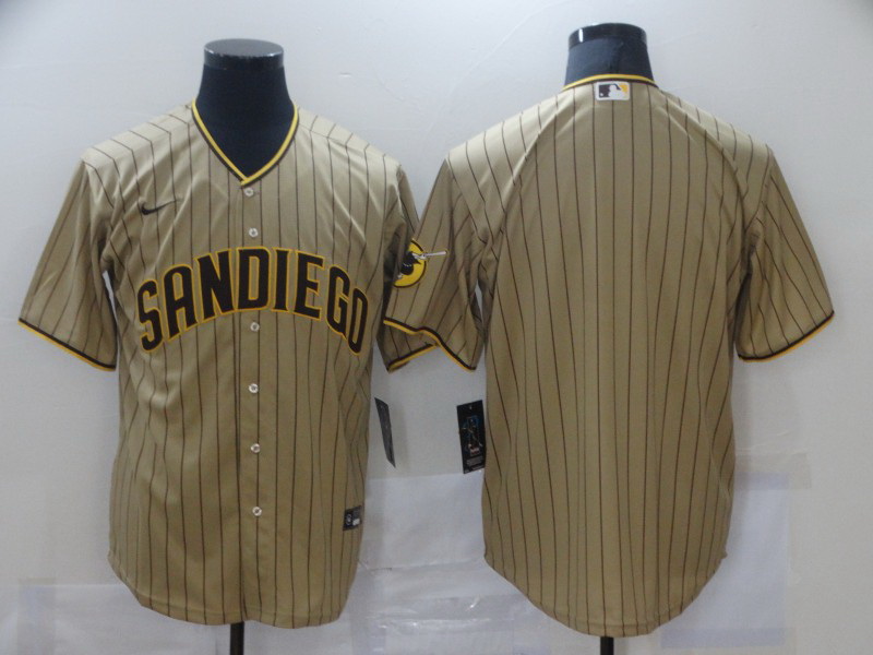 Men Nike San Diego Padres Brown Blank Coolbase Jersey