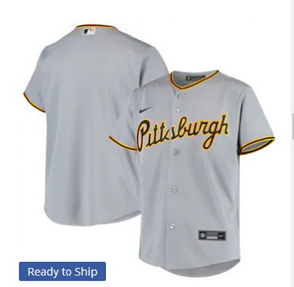 Men Pittsurgh Pirates Nike Gray Blank Jersey