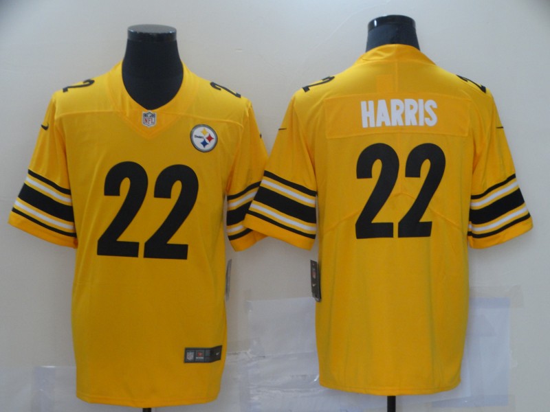 Men Pittsburgh Steelres Najee Harris 22 Yellow Limited Stitched NFL Jersey