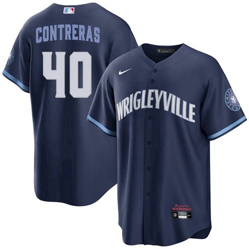 Men's Willson Contreras Chicago Cubs Wrigleyville City Connect Jersey