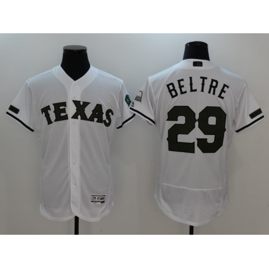 Men's Texas Rangers #29 Adrian Beltre White Cooperstown Collection Jersey