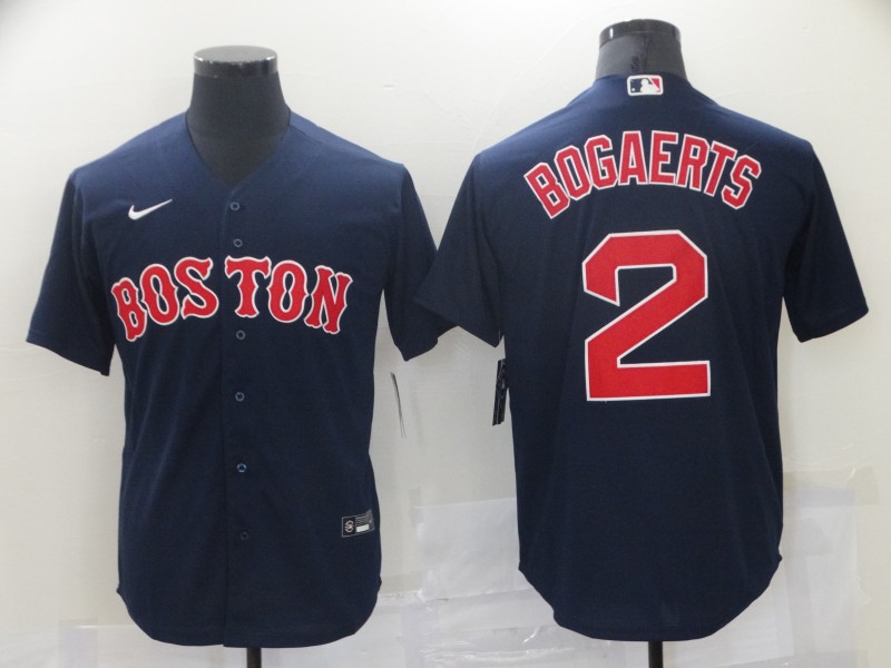 Men Boston Red Sox Xander Bogaerts 2 Navy Blue Baseball Jersey