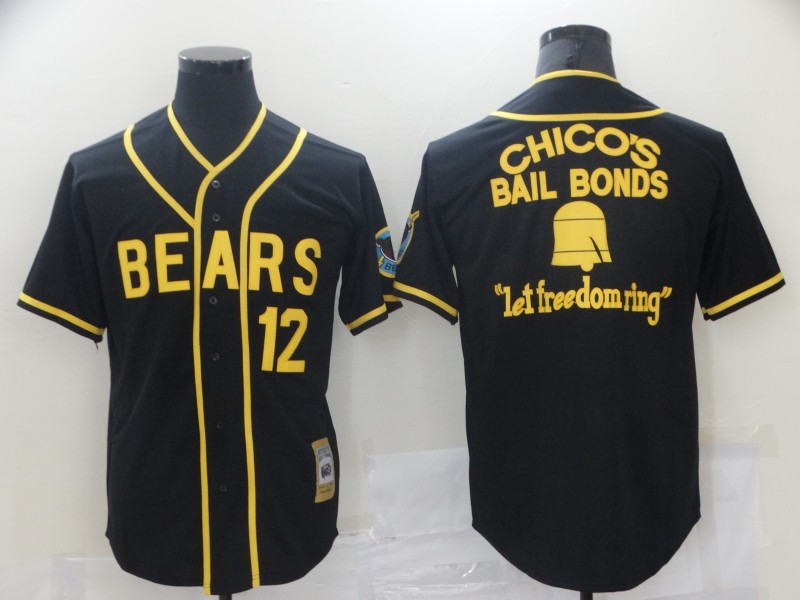 Men Chicago Bears Film Bail Bonds Let Freedom Ring Black Base Ball Jersey