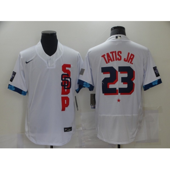 Men's San Diego Padres #23 Fernando Tatis Jr. Nike White 2021 MLB All-Star Game Authentic Jersey