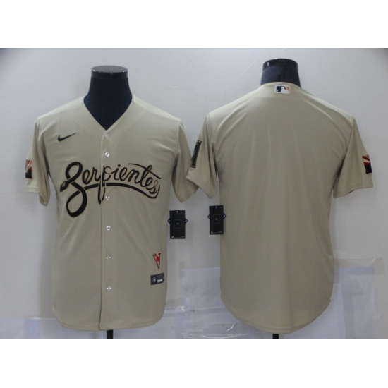 Men's Arizona Diamondbacks Blank Gold 2021 City Connect Replica Player Jersey